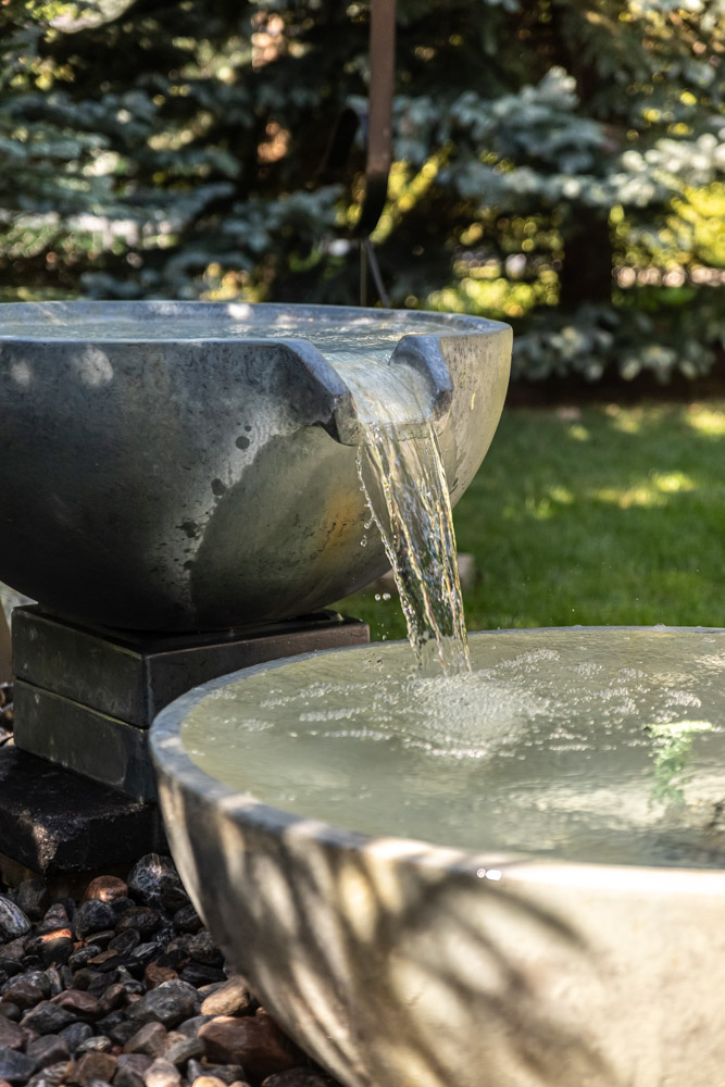 custom water features by Basque Landscaping