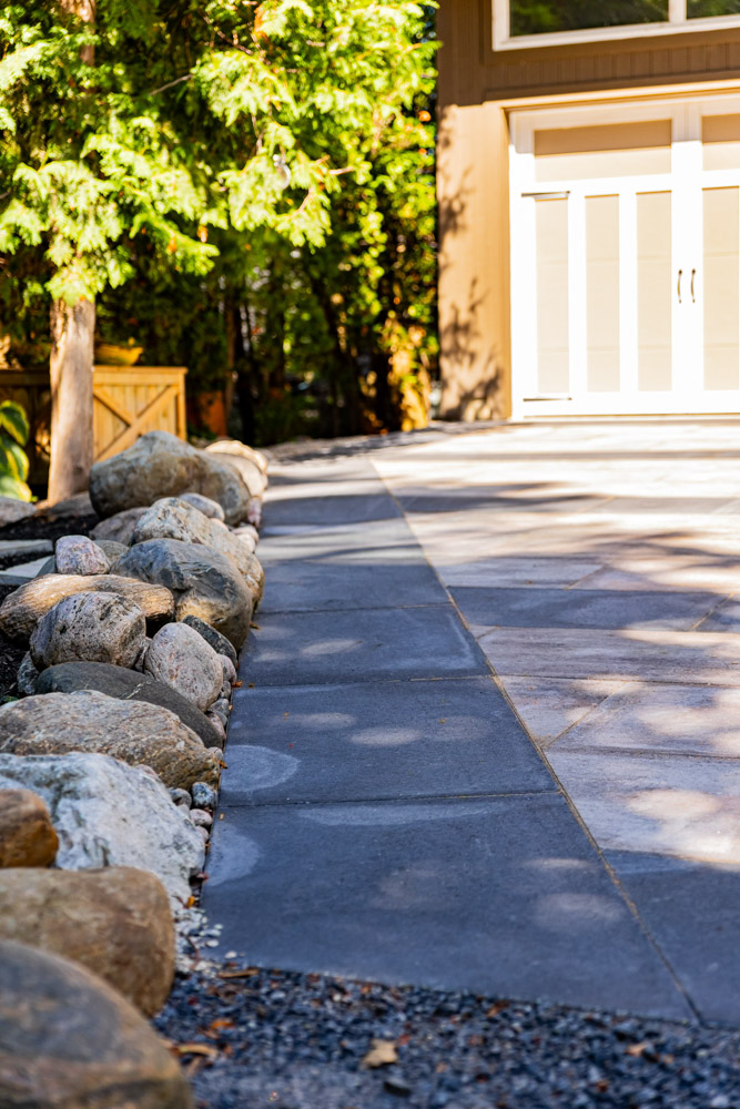 Interlocking stone driveway collingwood by Basque Landscaping